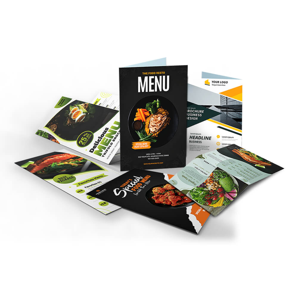 Hard Sheet Menu Card (Both Side)